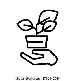 Reforestation icon or logo isolated sign symbol vector illustration - high quality black style vector icons
