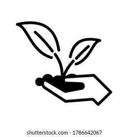 Reforestation icon or logo isolated sign symbol vector illustration - high quality black style vector icons
