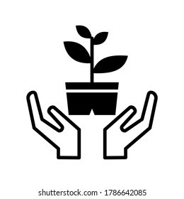 Reforestation icon or logo isolated sign symbol vector illustration - high quality black style vector icons
