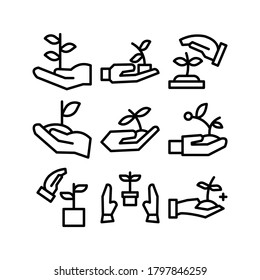 Reforestation icon or logo isolated sign symbol vector illustration - Collection of high quality black style vector icons

