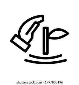 Reforestation icon or logo isolated sign symbol vector illustration - high quality black style vector icons

