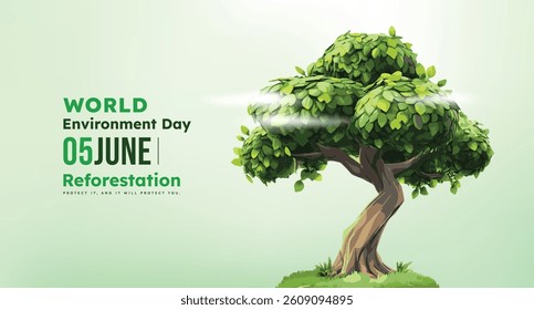 Reforestation, Plant a Tree. World Environment Day, Environmental Awareness, Sustainable Living, Action for a Greener Planet, Earth Day, Connect with Nature Day