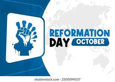 Reformation Day Hintergrund Vektor Historische und religiöse Feier Design