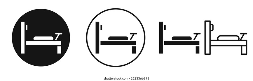 Reformer icons set in solid black and stroke line style