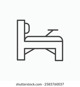 Reformer vector icon isolated in black line