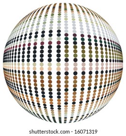 Refracting spheres. Vector.