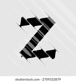 Carta de refracción y distorsión. Efecto de vidrio ilustración mínima. Signo Abstractas, símbolo para el cartel promocional, cartel de la música, Anuncio de la venta, folleto o logotipo para su marca. Vector Eps10.