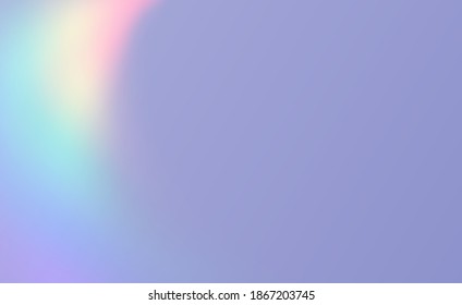 Refraction Effect, Wall With Rainbow Sunlight, Holographic Rays With Transparency. Blurred Overlay Texture. Retro Vector Background.