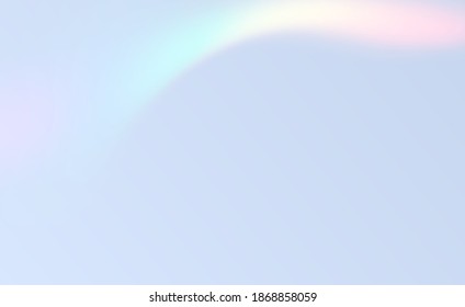 Refraction effect, wall with rainbow sunlight, holographic rays with transparency. Blurred overlay texture. Retro vector background.