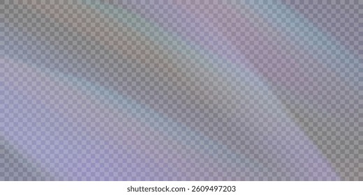 Refraction of sun glare. Abstract effect with glare of light distortion. Reflected light prism effect.