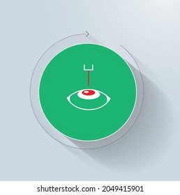 Refractive surgery icon vector design
