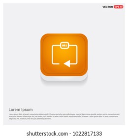 Refresh all  icon Orange Abstract Web Button