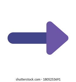refresh arrow flat style icon design of direction web forward and infographic theme Vector illustration
