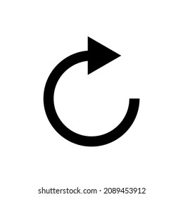 Refresh arrow icon for apps and web sites