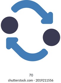 Refresh  or Arrow Icon Concept