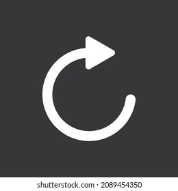 Actualizar icono de flecha en fondo gris