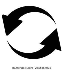 refresh arrow icon. reload arrow . recycle arrow icon eps 10.