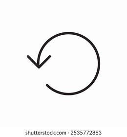 refresh arrow icon sign vector