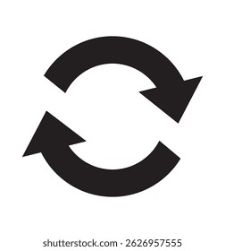 refresh arrow icon transparent. refresh sign PNG. reload, reset. repeat, recycling sign. circular arrow icon vector. update icon. convert icon. replay, reboot sign on white background. EPS 10
