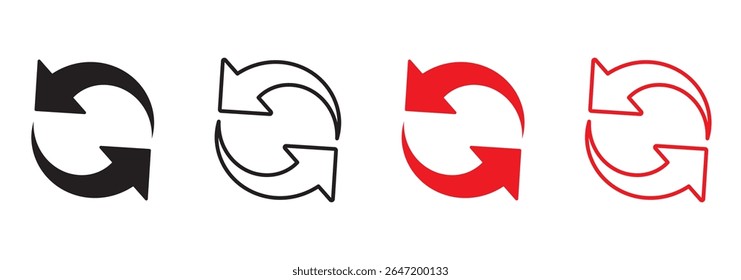 refresh arrow icon transparent. refresh sign PNG. reload, reset. repeat, recycling sign. circular arrow icon vector. update icon. convert icon. replay, reboot sign in white background. EPS 10. - Powered by Shutterstock - Get 15% off with code: PIKWIZARD15