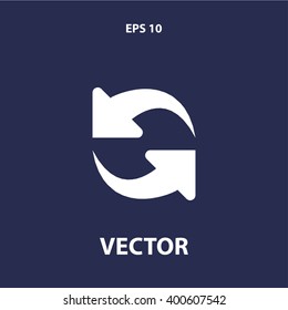 refresh arrow icon. vector eps10 icon

