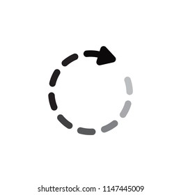 Refresh ,arrow icon vector style