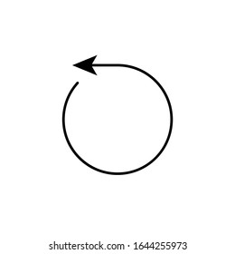 Refresh arrow loop vector icon. Reload, repeat, recycle icon