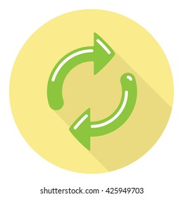 Refresh Arrows Circular Reload Symbol