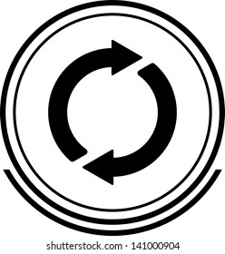 Refresh button black