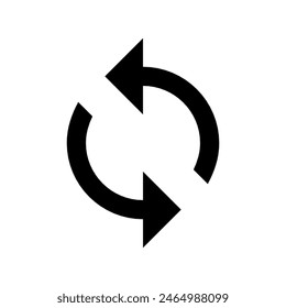 Refresh button icon vector design in eps 10