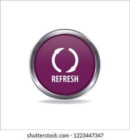 Refresh button, web design element