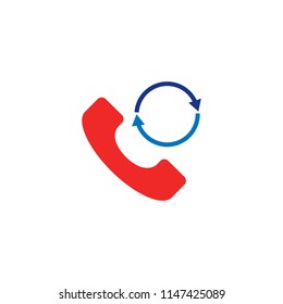 Refresh Call Logo Icon Design