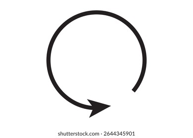 
Refresh Circle Icon with Arrow Symbol for Reload