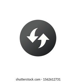 Refresh circle web buttons. Stock Vector illustration isolated on white background.