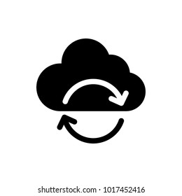 refresh cloud vector icon