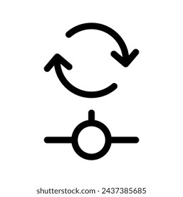 Refresh Connection Icon Vector Symbol Design Illustration