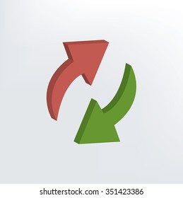 Refresh design,three dimension,vector