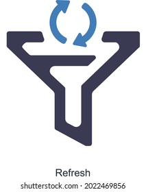 Refresh or Filter Icon Concept