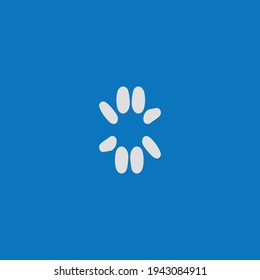 Refresh flat icon. Simple style update symbol.Loading sign. Logo design element. T-shirt printing. eps10. Vector for sticker.