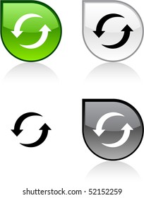 Refresh glossy drop vibrant buttons.