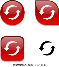 Refresh glossy vibrant web buttons.