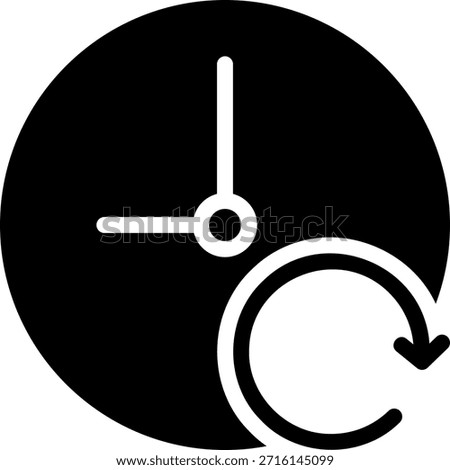 refresh glyph icon illustration vector