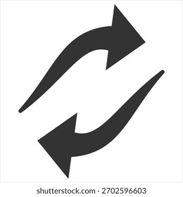 Actualizar Ilustración vectorial de icono de glifo