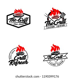 Refresh Grill Logo Template Vector