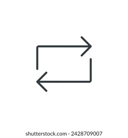 Refresh icon, refresh 1 vector illustration