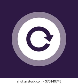 Refresh icon . Arrow icon . Vector illustration