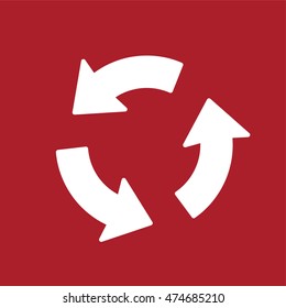 Refresh icon . Arrow icon . Vector illustration