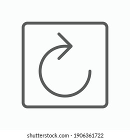 refresh icon, arrow vector, repeat illustration