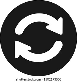 Refresh Icon Arrows Vector Illustration