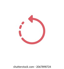 Refresh icon. Backup symbol arrow. Web update sign. Stock Vector illustration isolated on white background.